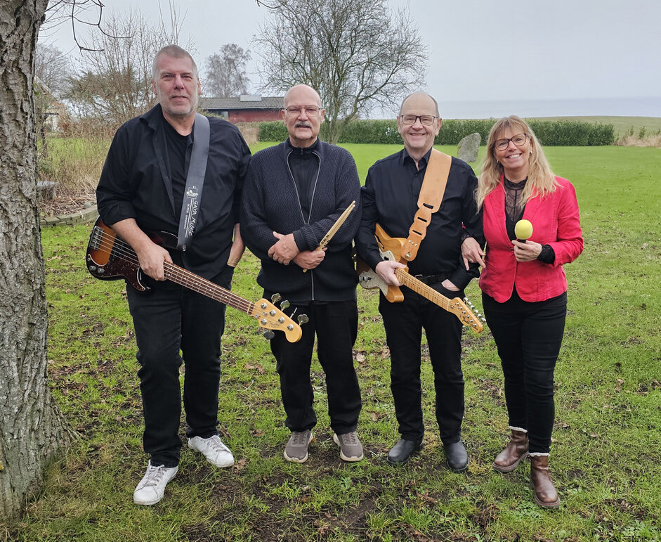 Bandmedlemmer samlet